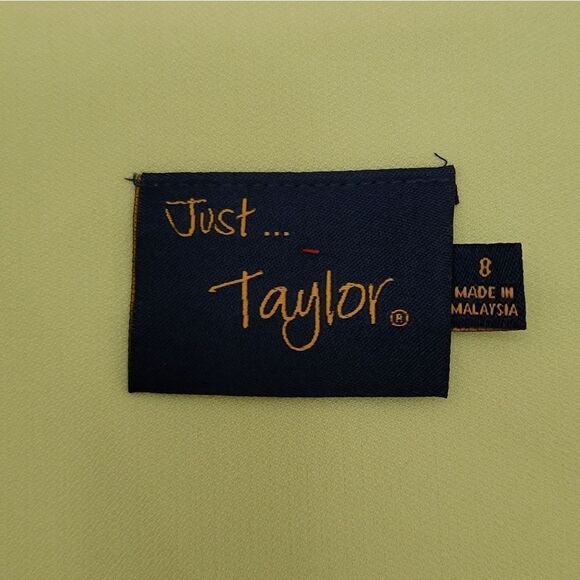 Just Taylor Tie Waist Sleeveless Dress V Neck Yellow Knee-length Casual Size 8 - Picture 5 of 9